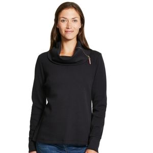 🆕️ Izod Zipper Detailed Cowlneck Top